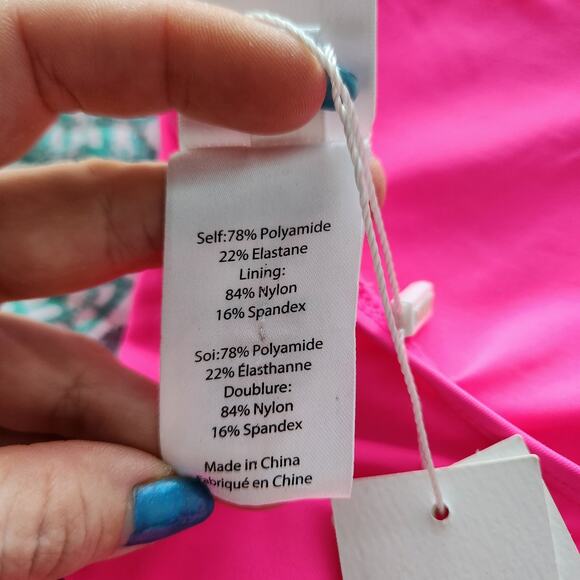 MILLY Cabana Ruched Halter One Piece Swimsuit P Neon Pink Beach Vacation Resort - Picture 9 of 11